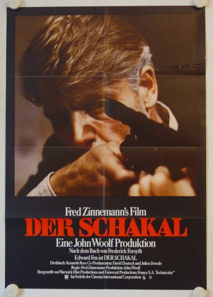 Der Schakal originales deutsches Filmplakat